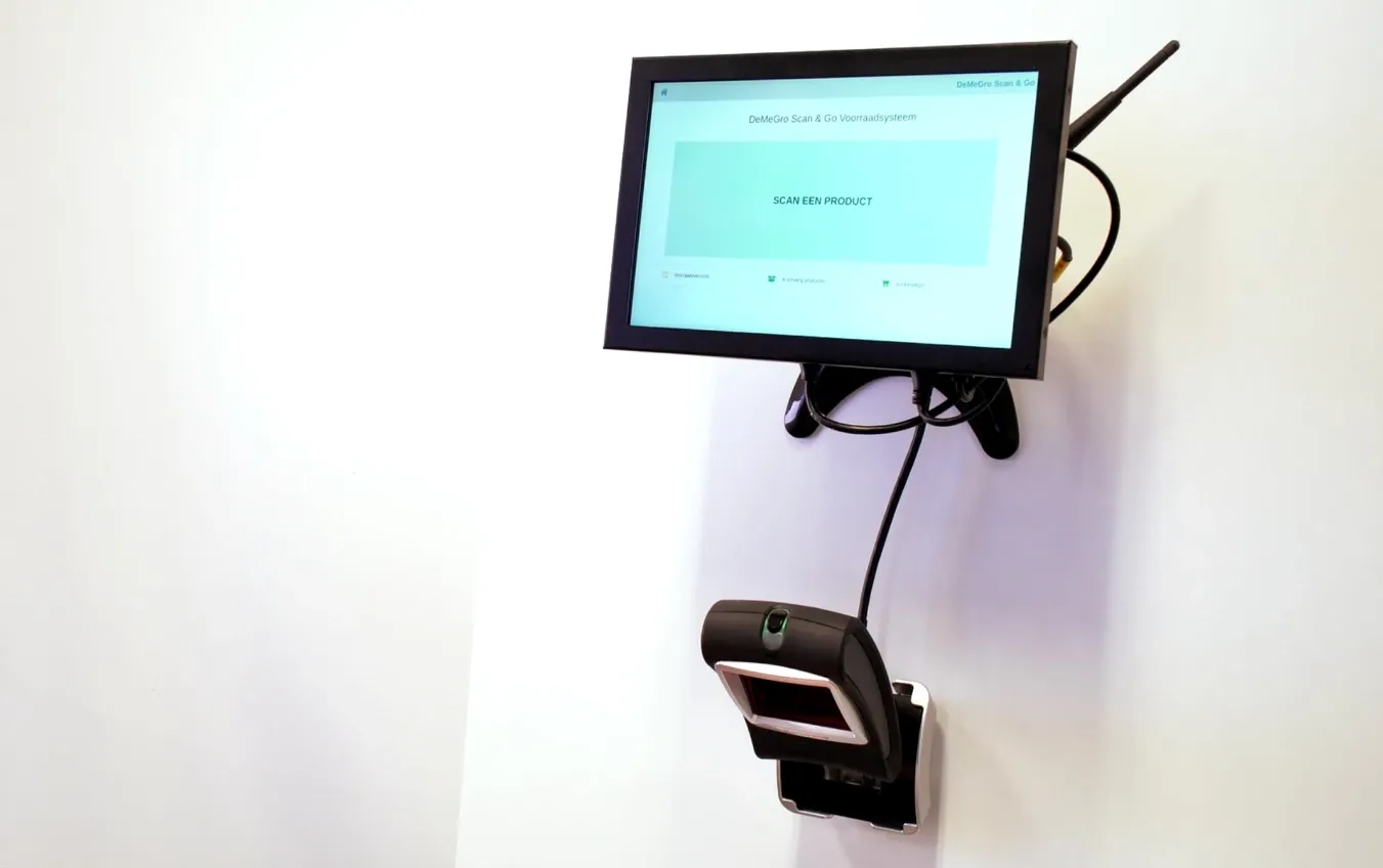 Scan & Go setup interface showing inventory management system